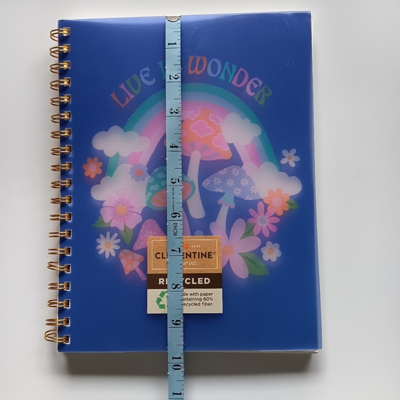 NEW Clementine Paper Inc. Spiral Bound Notebook Live in Wonder Mushrooms Flowers - Picture 3 of 4